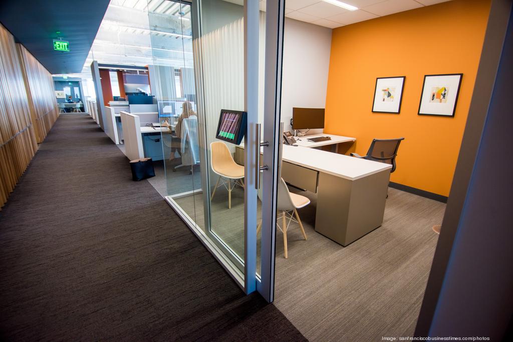 Private office with raised access flooring