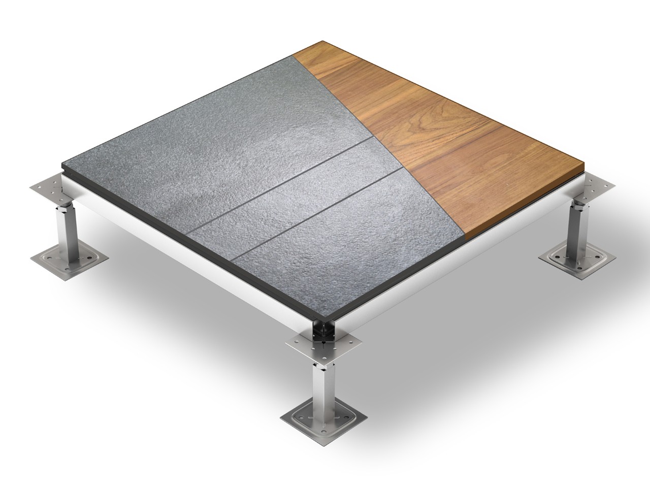 High-end architectural floor finish on a Tate access floor
